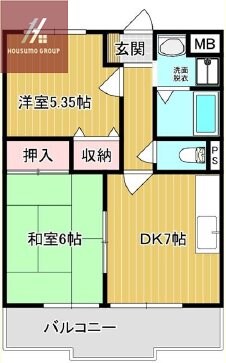 恩智駅 徒歩3分 2階の物件間取画像