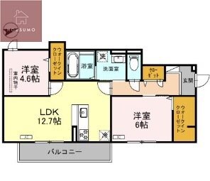 柏原駅 徒歩7分 1階の物件間取画像