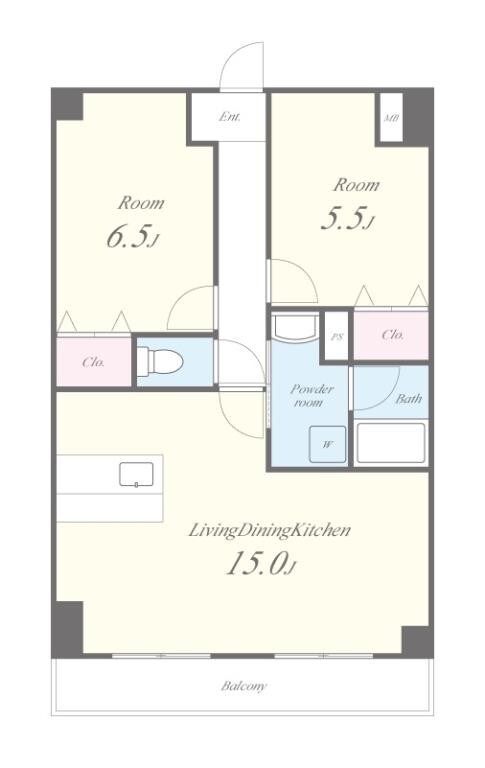 グランドール福川Ⅱの物件間取画像