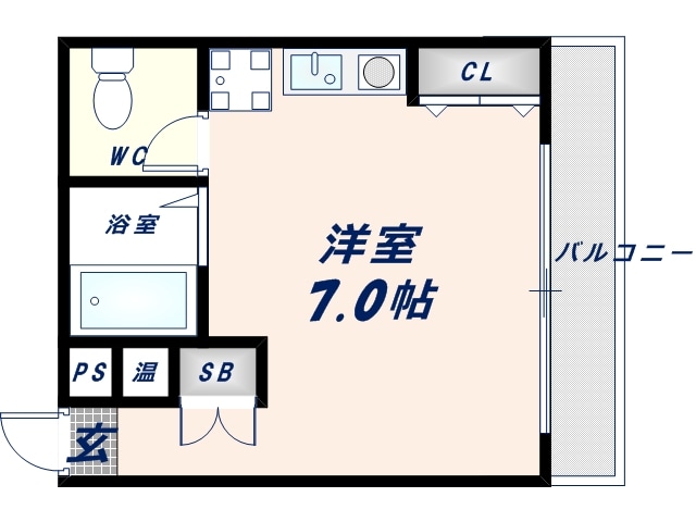 タイムハイツ布施の物件間取画像