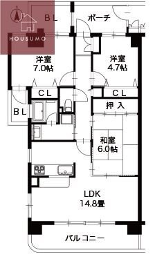 ロータリー新石切の物件間取画像