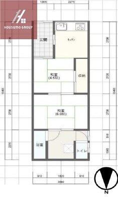 八戸ノ里駅 徒歩12分 1階の物件間取画像