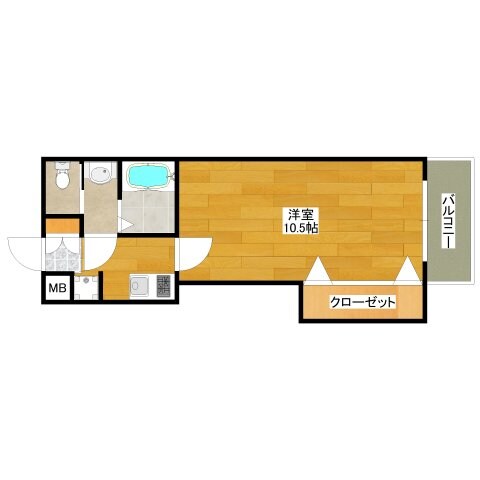 江坂駅 徒歩3分 9階の物件間取画像