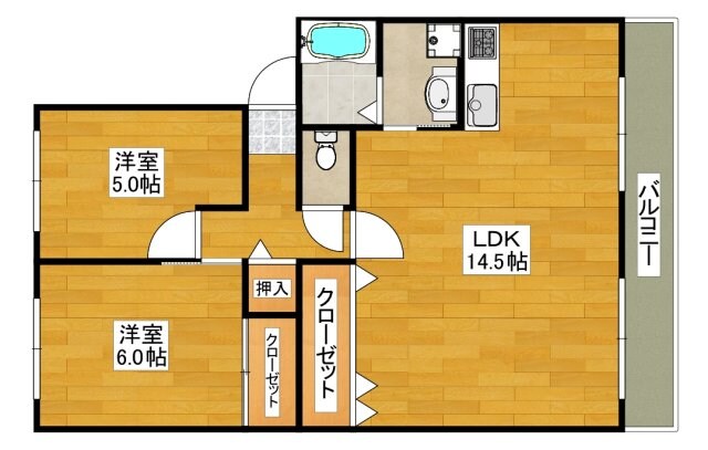 パティエールの物件間取画像