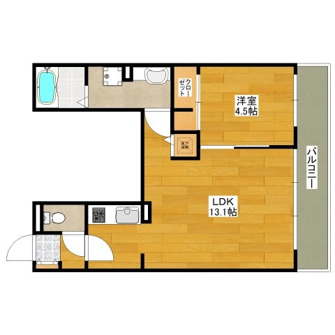 マプレス服部の物件間取画像