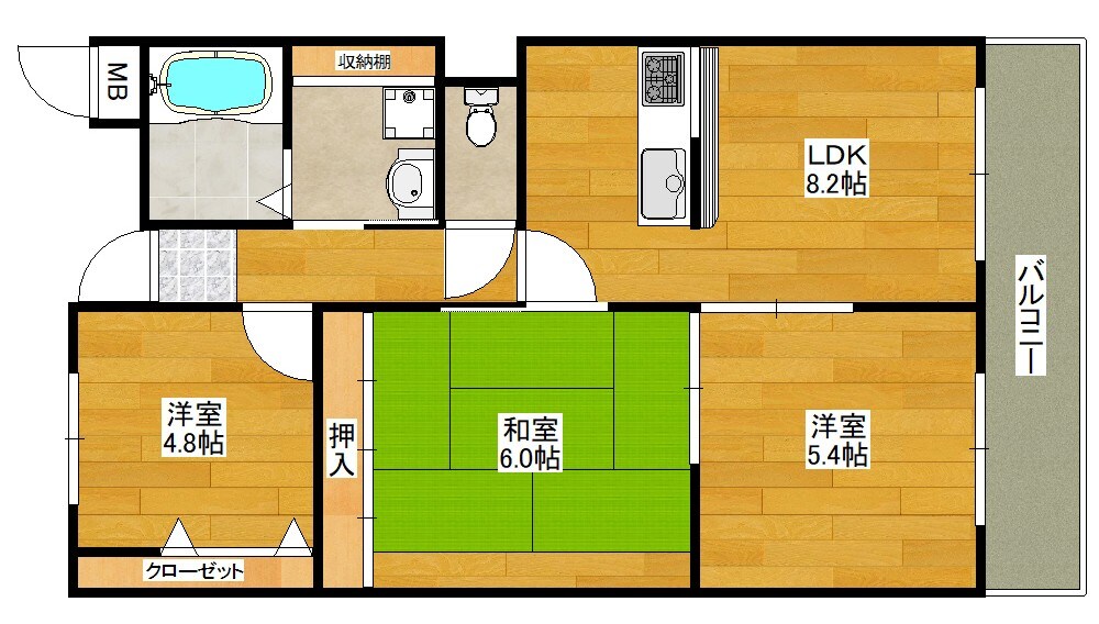 ラフィーネ南豊中の物件間取画像