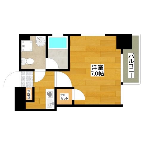 江坂駅 徒歩5分 7階の物件間取画像