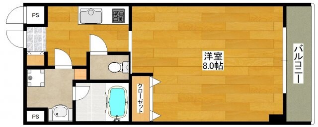 エルソル江坂の物件間取画像