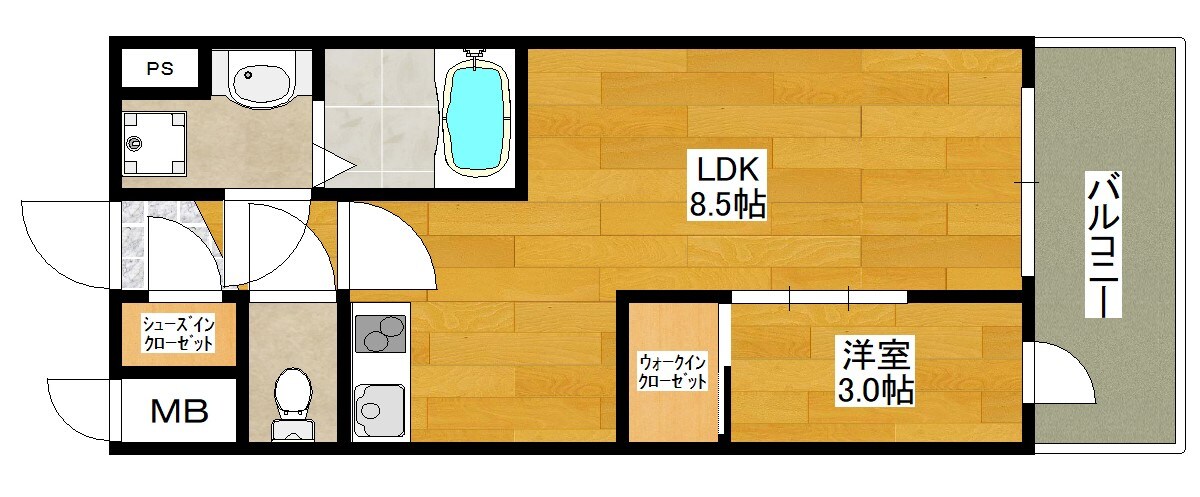 アドバンス江坂東デパールの物件間取画像