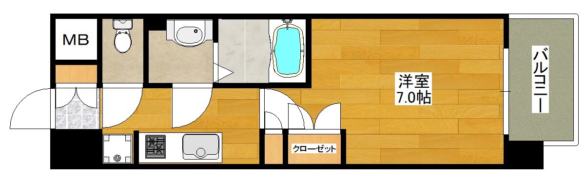 コンフォリア江坂江の木町Qの物件間取画像