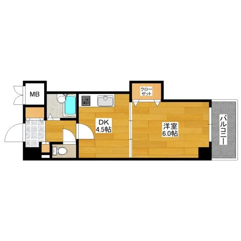 フェリーチェ江坂マンションの物件間取画像