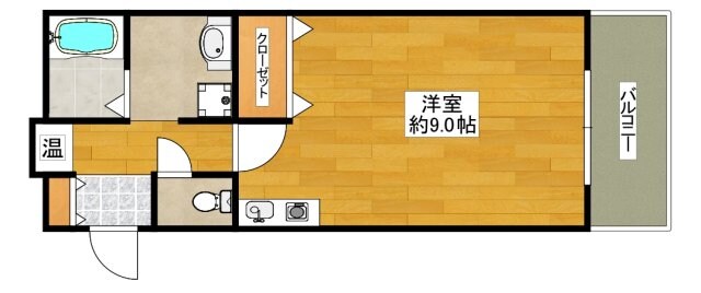ミラクルセブン江坂の物件間取画像