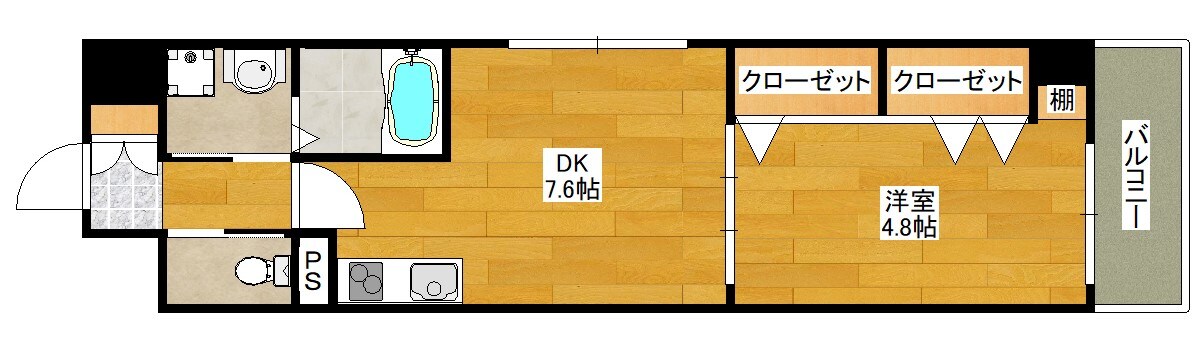 パークフラッツ新大阪の物件間取画像