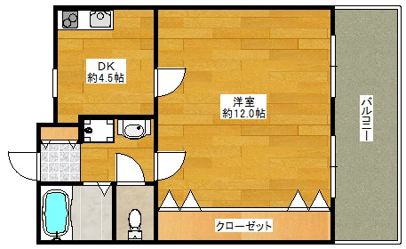 ハイムタケダT-7の物件間取画像