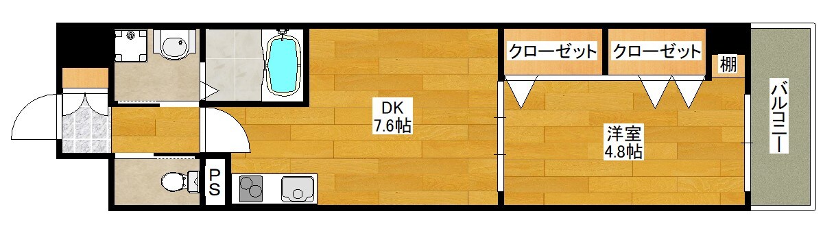 パークフラッツ新大阪の物件間取画像