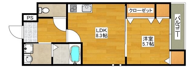 フジパレス庄内西町の物件間取画像