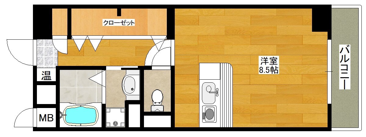 ビスタ江坂東の物件間取画像