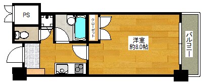 KM江坂の物件間取画像