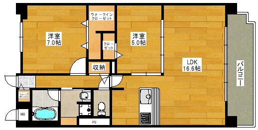 カビサ千里中央の物件間取画像