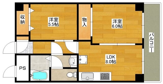 コアロード桃山台の物件間取画像