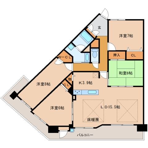 パデシオン西大津の物件間取画像