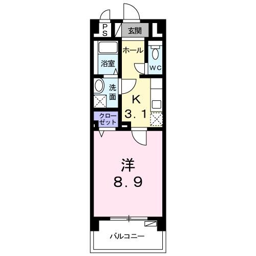 イーストヒルの物件間取画像