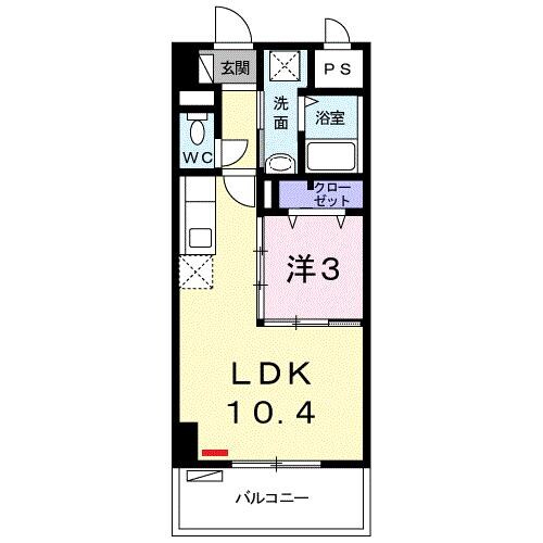 アンドーバーテラス識名の物件間取画像