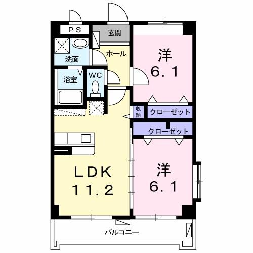 メゾン　メルヴェーユの物件間取画像