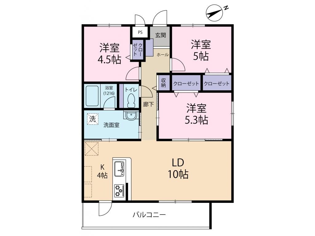 ヤエセヒルズトラトミの物件間取画像
