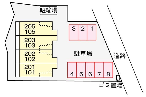 ハイネスの物件外観写真