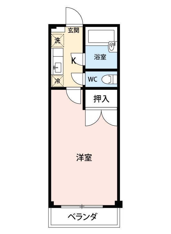 パレスミサカの物件間取画像