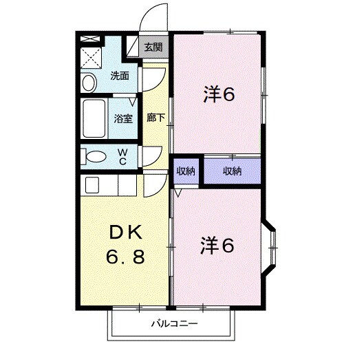 シャルマン相生の物件間取画像