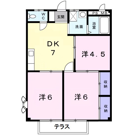 ジョイフル桜の物件間取画像