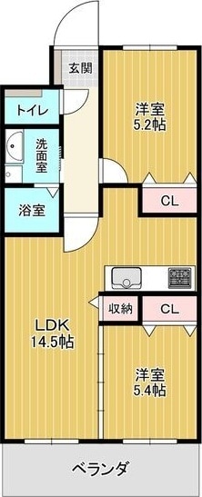 シエーヌビラージュⅡの物件間取画像