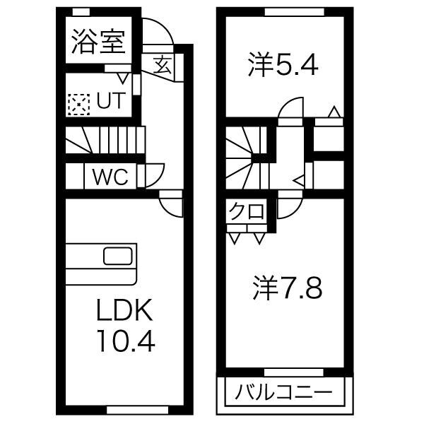 ラディハウス御幸の物件間取画像