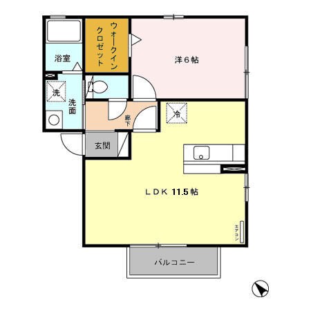 シャンテあきの物件間取画像