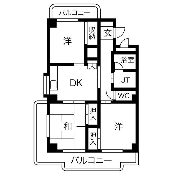 レジデンス横山の物件間取画像