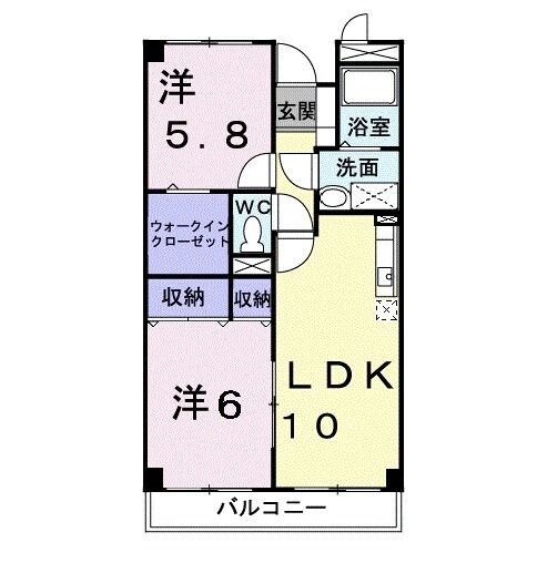 コートピアＣの物件間取画像