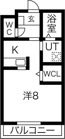 ジュネス徳次M棟の物件間取画像