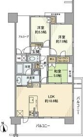 サンメゾン共和ヒルズアベニューの物件間取画像