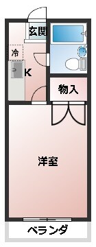 コーポ東海の物件間取画像