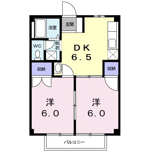 フォレスト山代Ａの物件間取画像