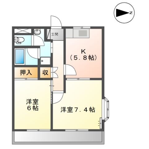 グレイスヴィラＫＭの物件間取画像