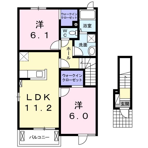 アルテーアＡの物件間取画像