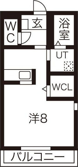 ジュネス八ツ面F棟の物件間取画像