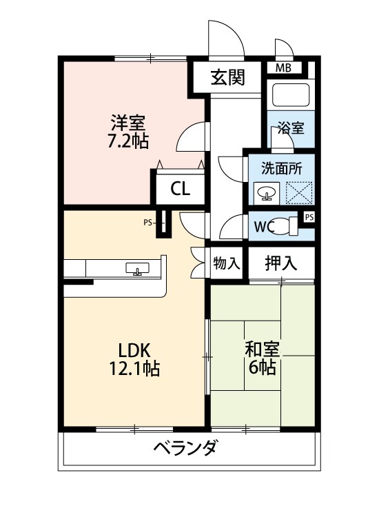 リーニエントNの物件間取画像