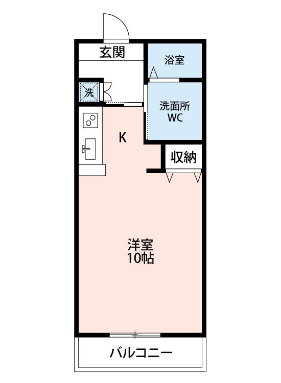 マンションコーシン駅前の物件間取画像