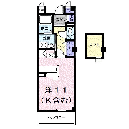 サンライズ伏見の物件間取画像