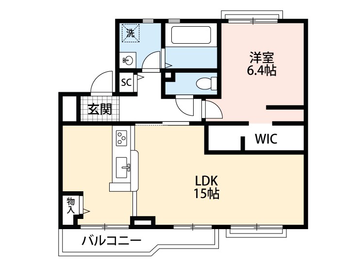 エル ブルックの物件間取画像