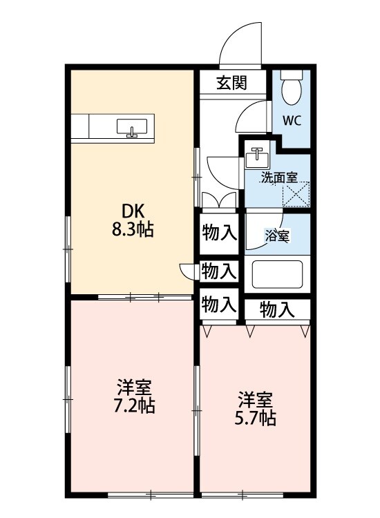 プレイン安城の物件間取画像